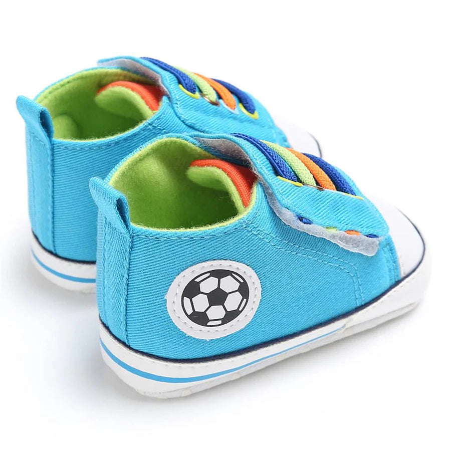 Baby Boys Canvas Magic Tape Colorful Sneakers