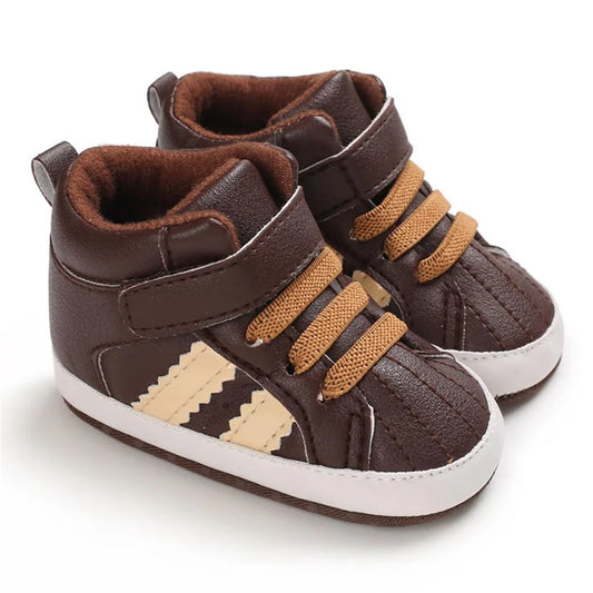 Baby Boys Casual High-top Non-Slip Magic Tape Sneakers