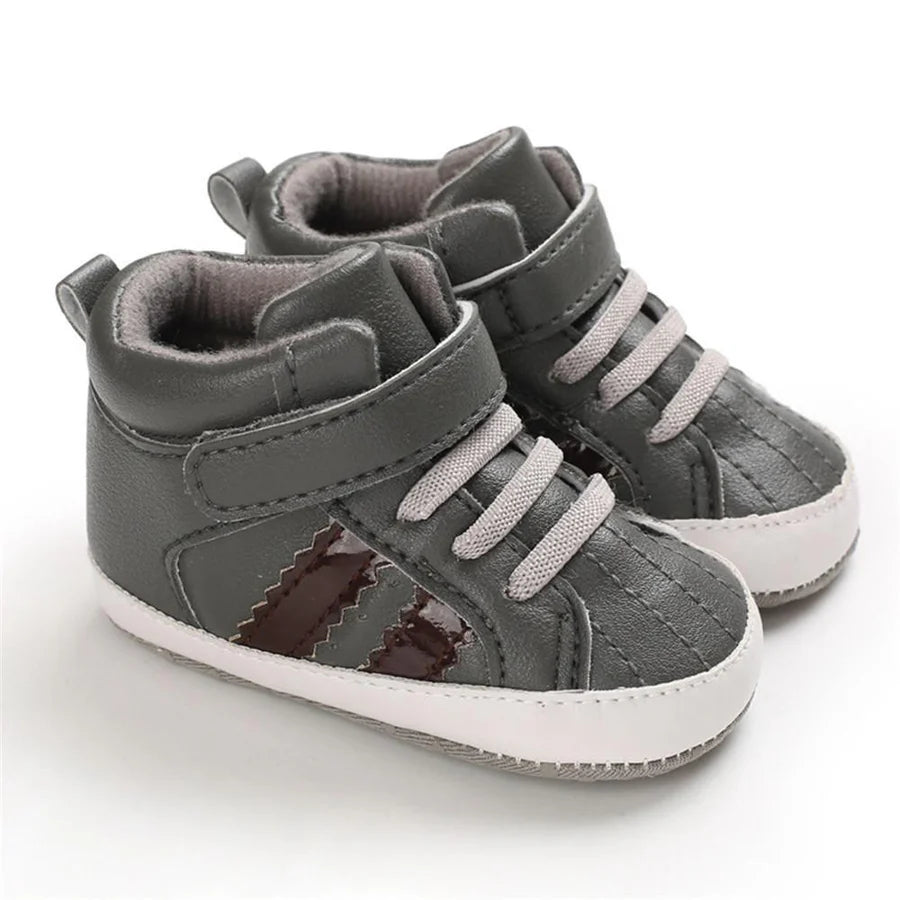 Baby Boys Casual High-top Non-Slip Magic Tape Sneakers