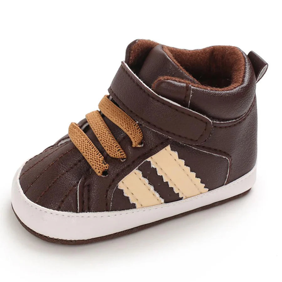 Baby Boys Casual High-top Non-Slip Magic Tape Sneakers