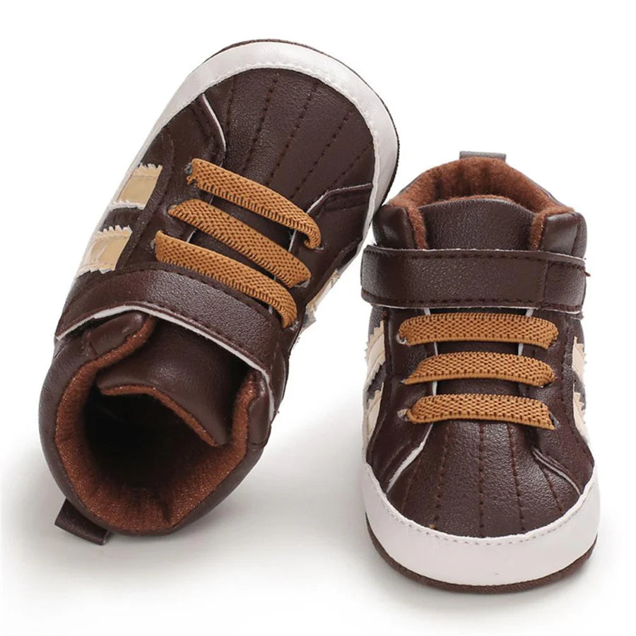 Baby Boys Casual High-top Non-Slip Magic Tape Sneakers