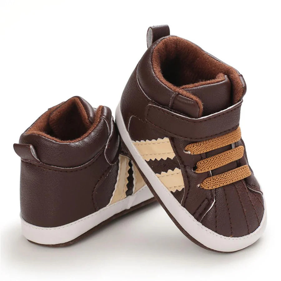 Baby Boys Casual High-top Non-Slip Magic Tape Sneakers