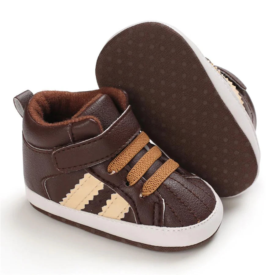 Baby Boys Casual High-top Non-Slip Magic Tape Sneakers