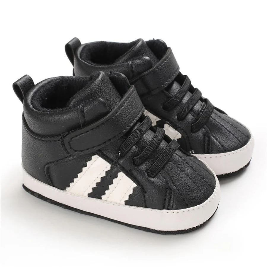 Baby Boys Casual High-top Non-Slip Magic Tape Sneakers