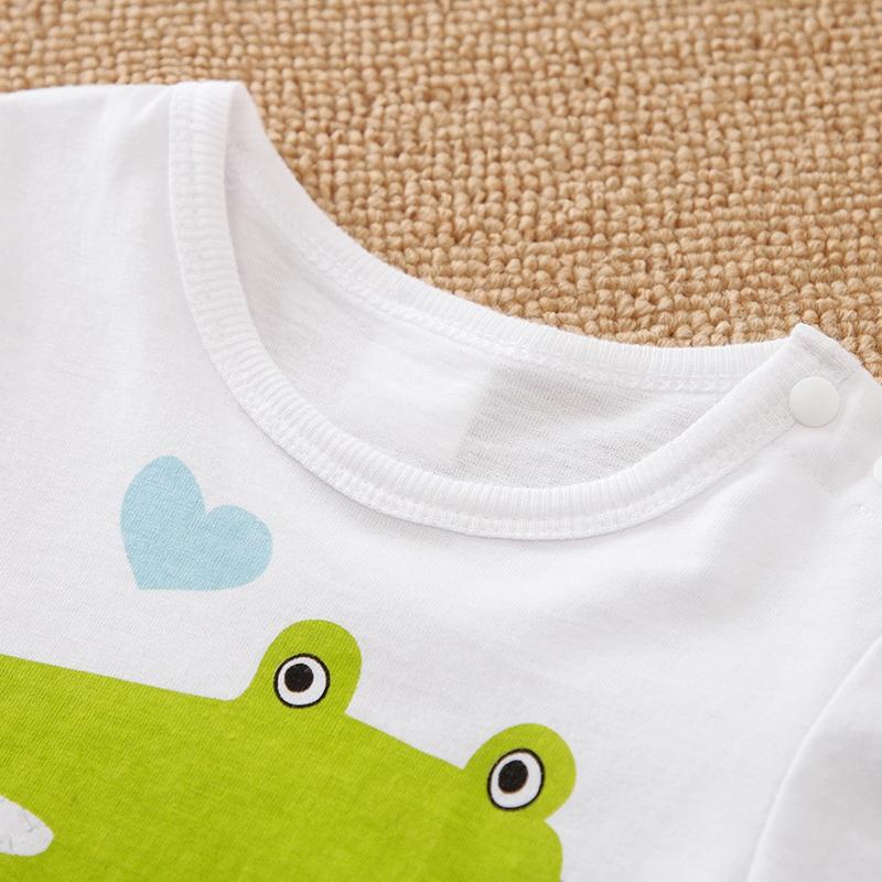 Baby Boys Crocodile Stripe Pattern Jumpsuit