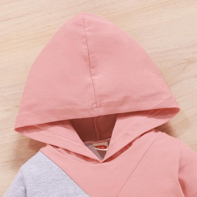 Baby Boys Cross Color Hooded Jumpsuit