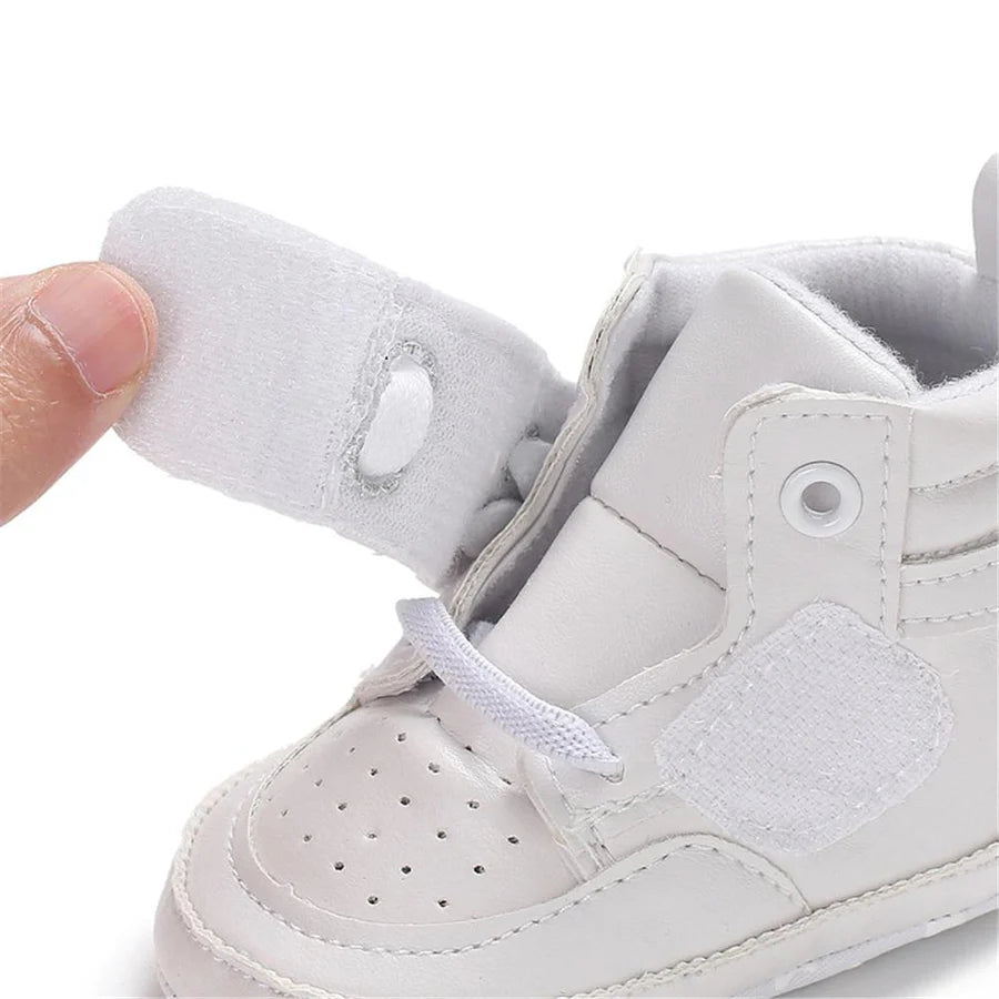 Baby Boys Magic Tape AirForceOne Style High-Top Sneakers