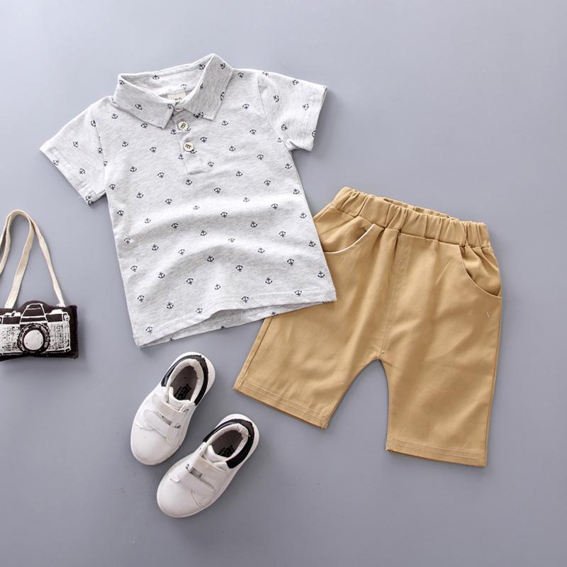 Baby Boys Polka Dot Polo and Shorts Set