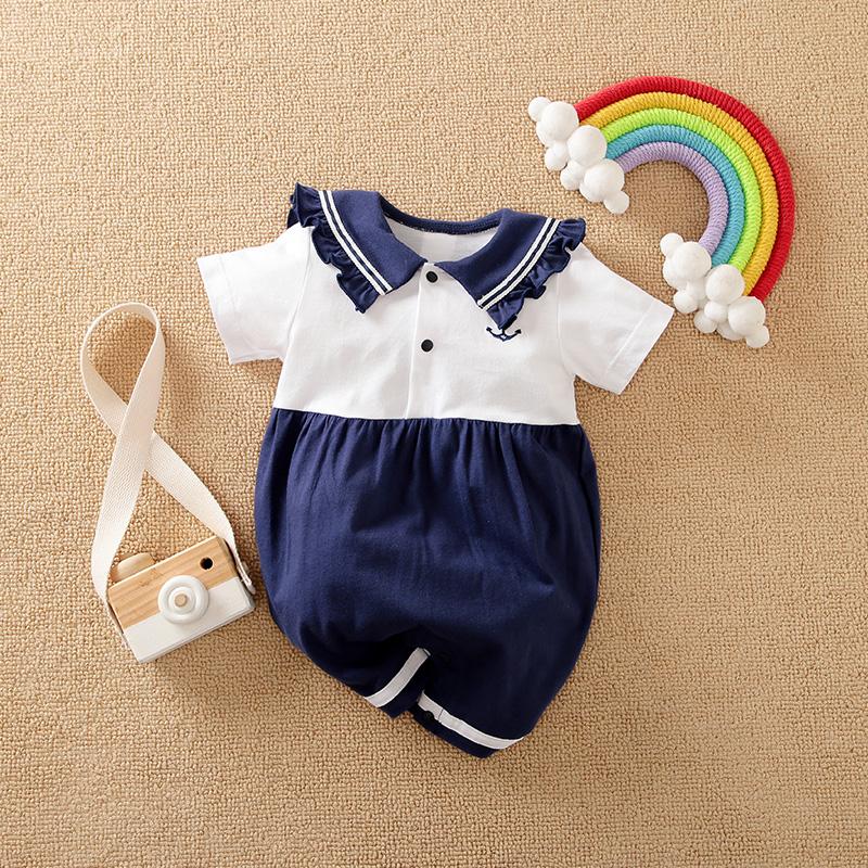 Baby Boys Sailor Jumpsuit