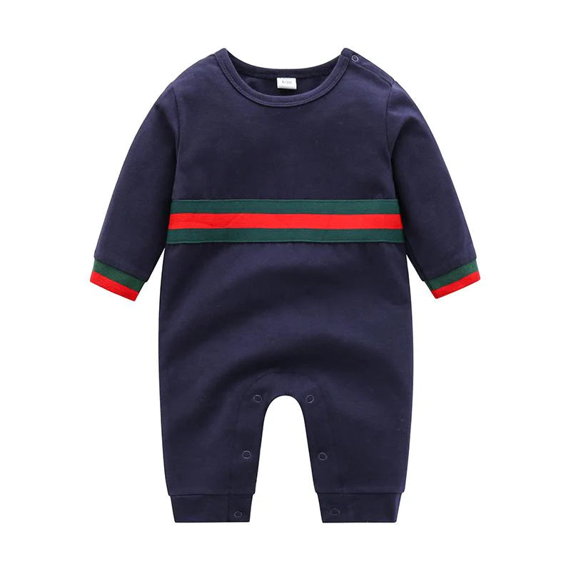 Baby Boys Striped Jumpsuit