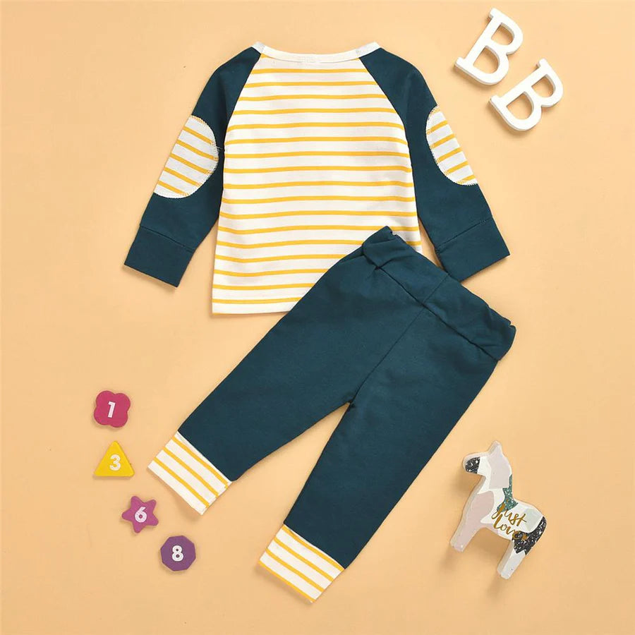 Baby Boys Striped Long Sleeve Top and Pants