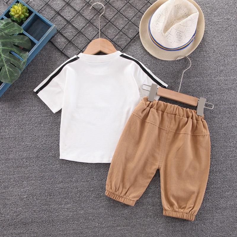 Baby Boys Teddy Short Sleeve Shirt and Pants