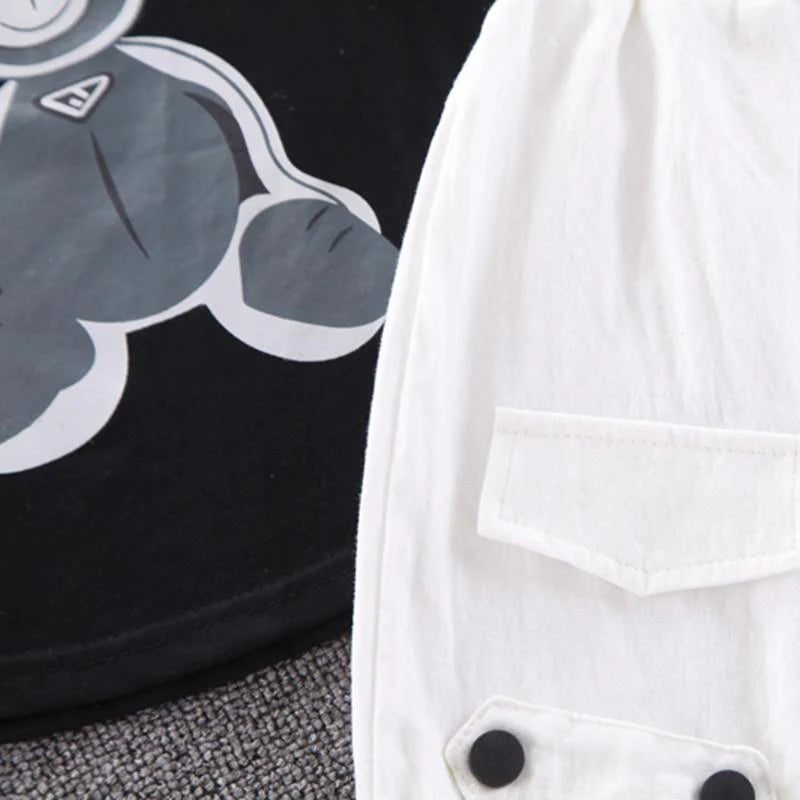 Baby Boys Teddy Short Sleeve Shirt and Pants