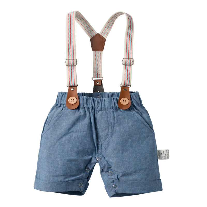 2 Piece Baby Boys to Toddlers Pants Suit with Suspenders