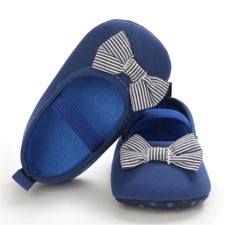 Baby Girls Bow Slip On Flat Shoes