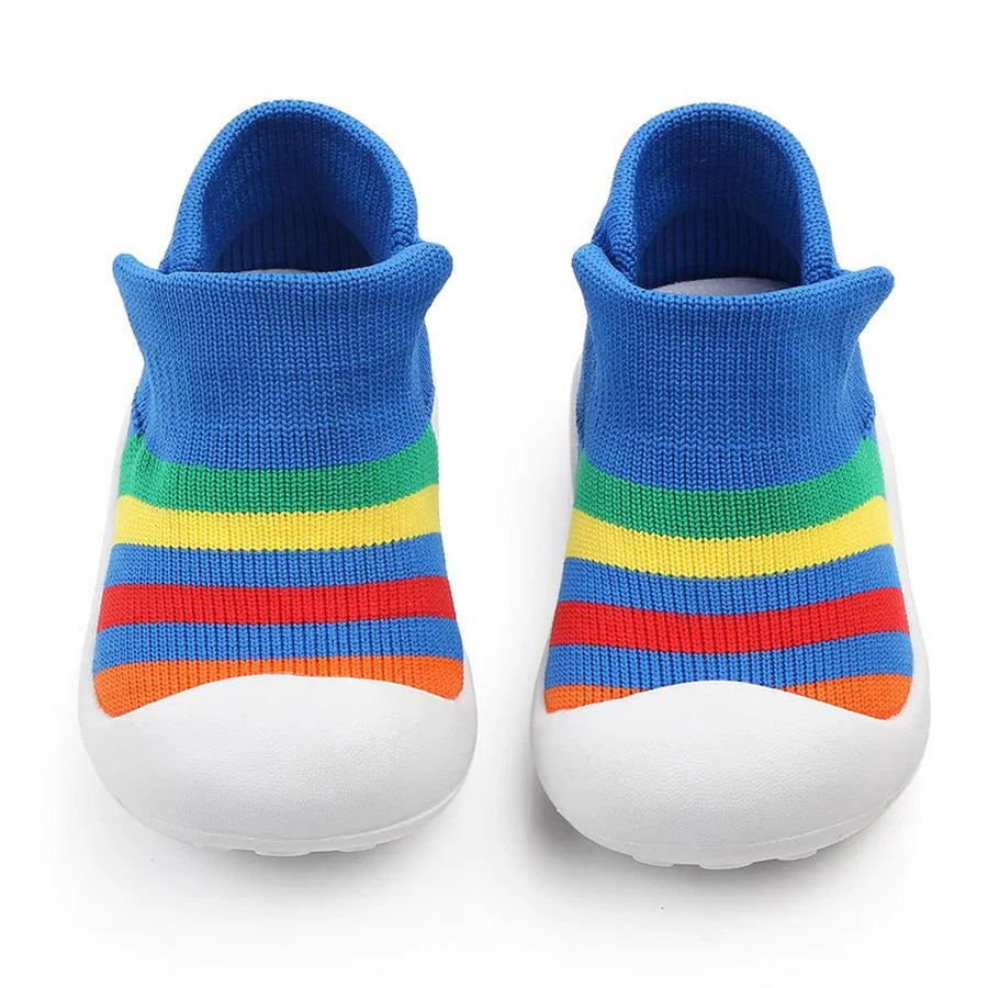 Baby Girls Breathable Non Slip Striped Sneakers