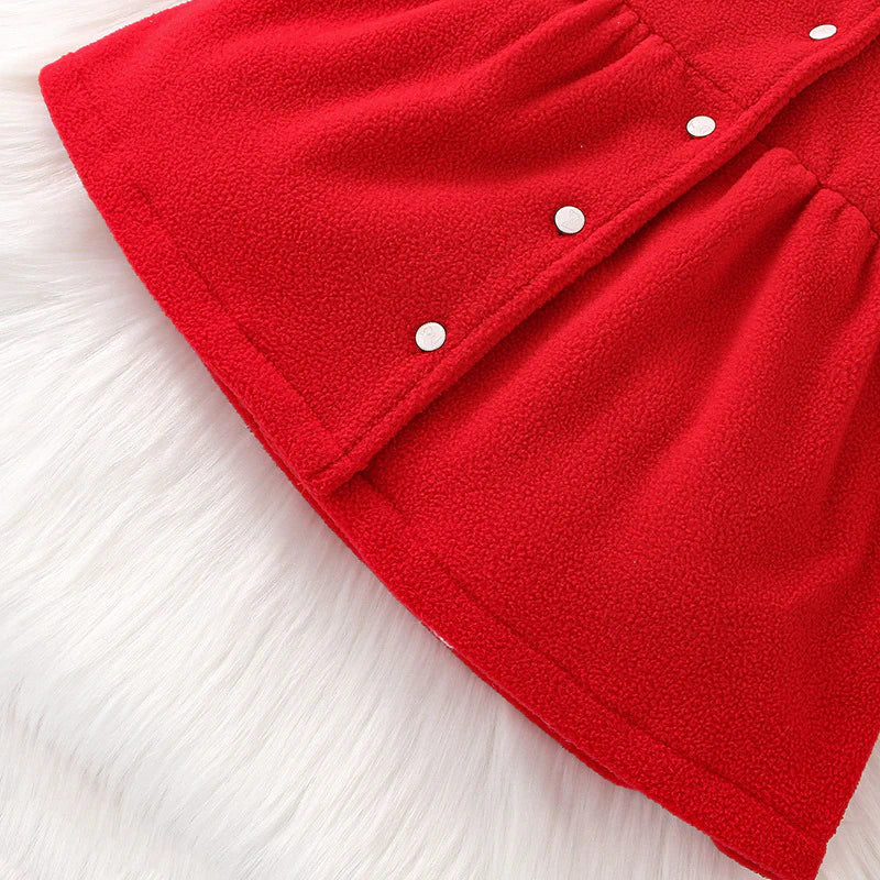 Baby Girls Christmas Red Dress Suit