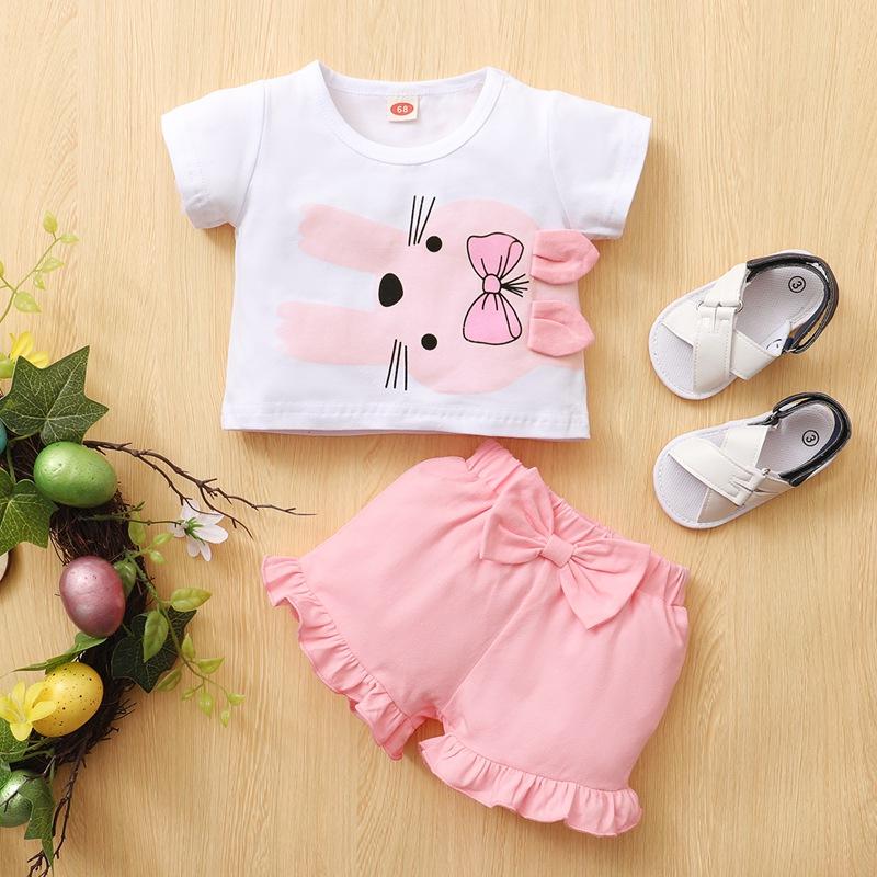 Baby Girls Kitty T-Shirt and Shorts