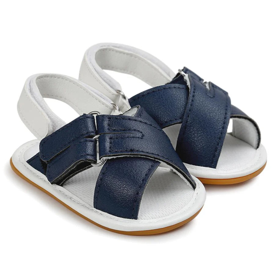 Baby Girls Magic Tape Open Toe PU Sandals