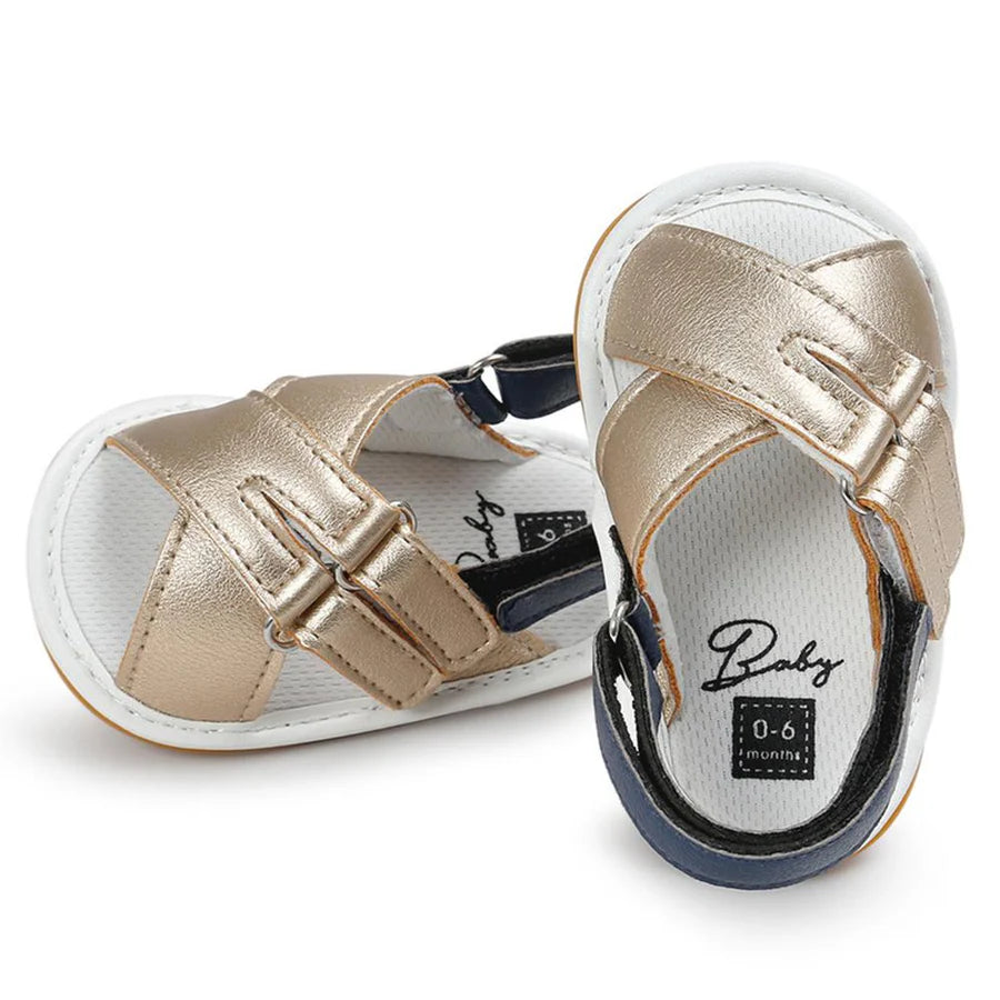 Baby Girls Magic Tape Open Toe PU Sandals