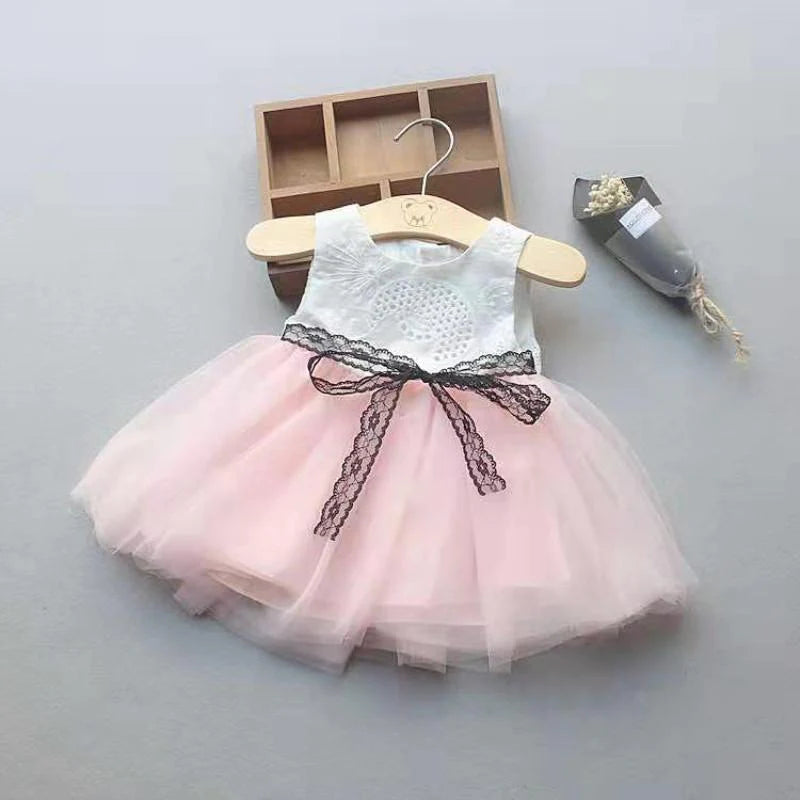 Baby Girls Mesh Hem Dress