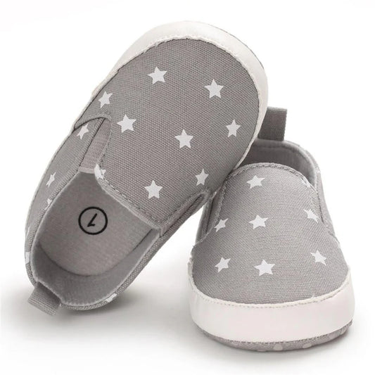 Baby Girls Slip On Star Decor Casual Sneakers