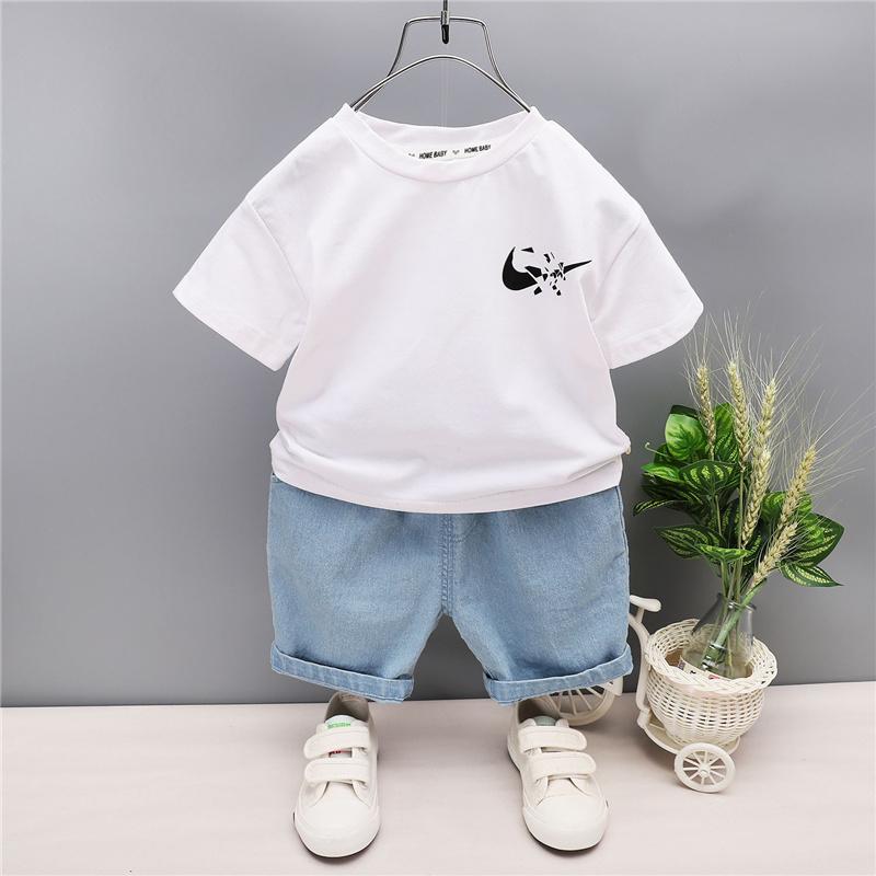 Toddler Boys Check Pattern T-Shirt and Shorts