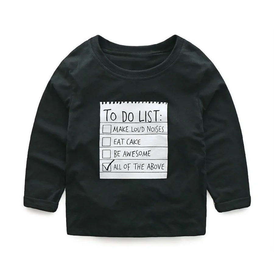 Toddler Boys Letter Print Top and Zip Pocket Pants