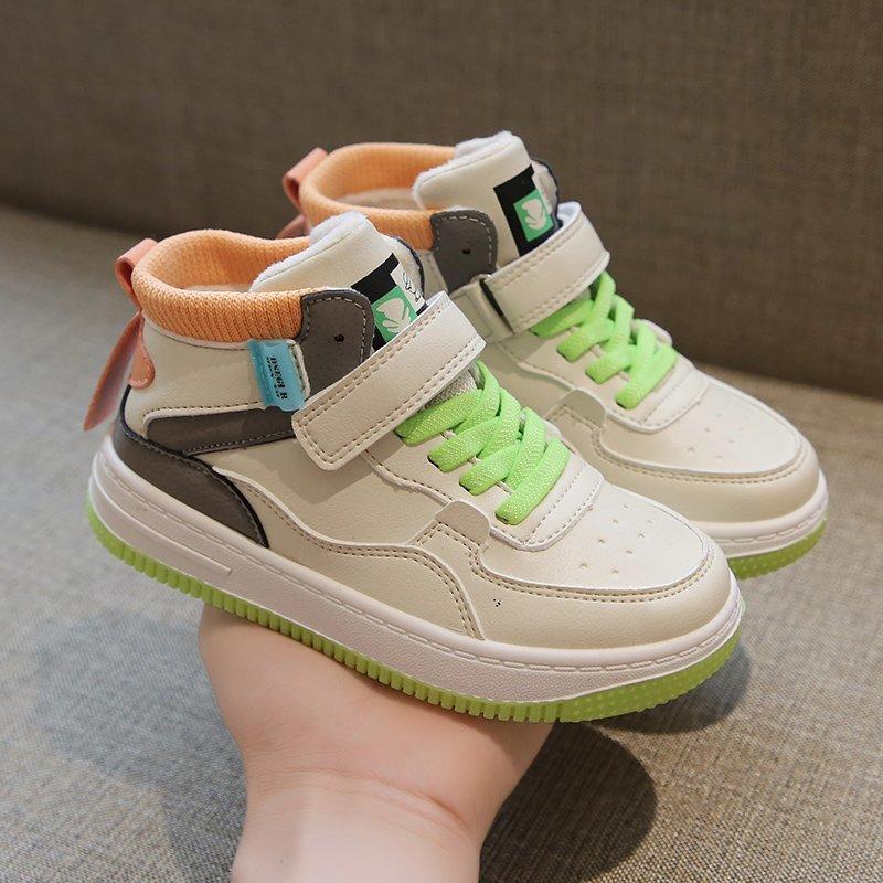 Toddler Boys Velcro Fleece Lined Sneakers