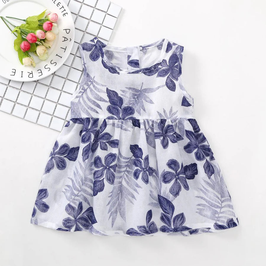 Toddler Girls Flower Print Dress