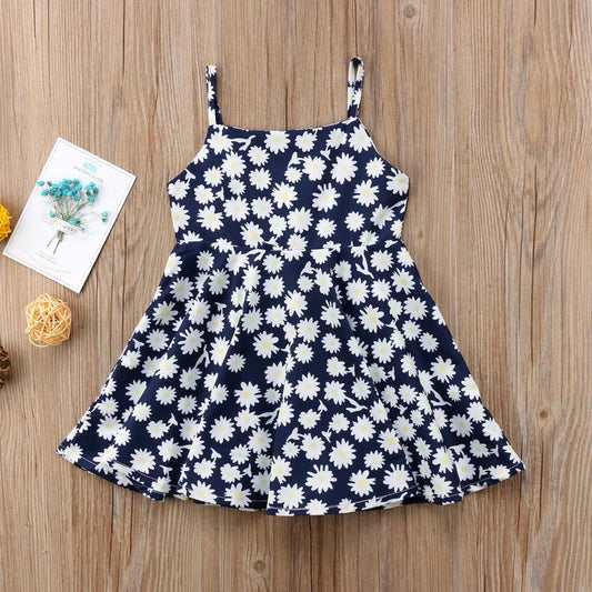 Toddler Girls Fresh Flower Suspender Skirt