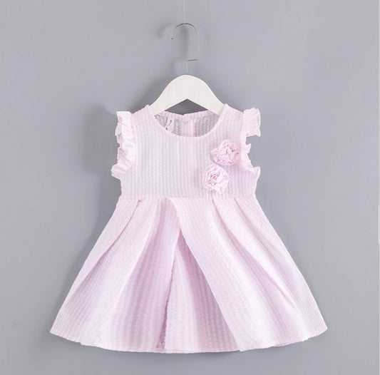 Toddler Girls Striped Pattern Dress