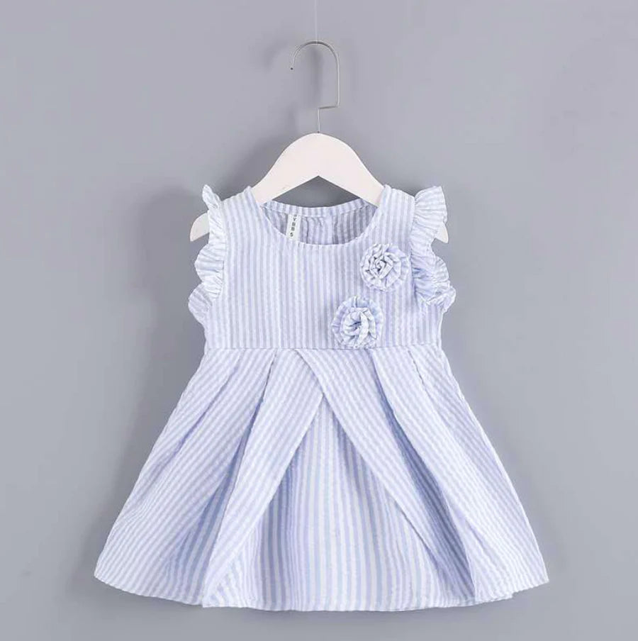 Toddler Girls Striped Pattern Dress