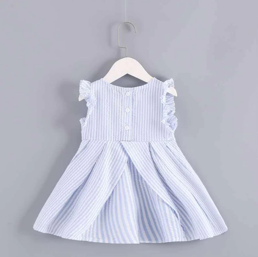 Toddler Girls Striped Pattern Dress