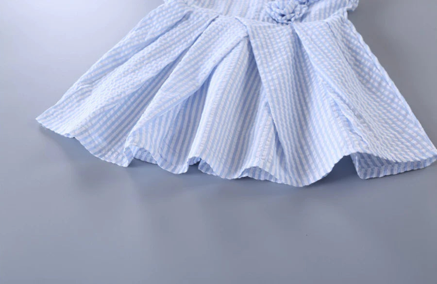 Toddler Girls Striped Pattern Dress