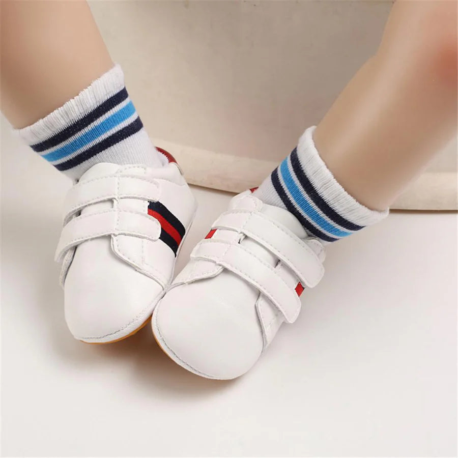 Unisex Artificial PU Casual Magic Tape Sneakers