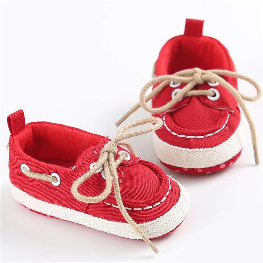 Unisex Lace Up Flat Shoes