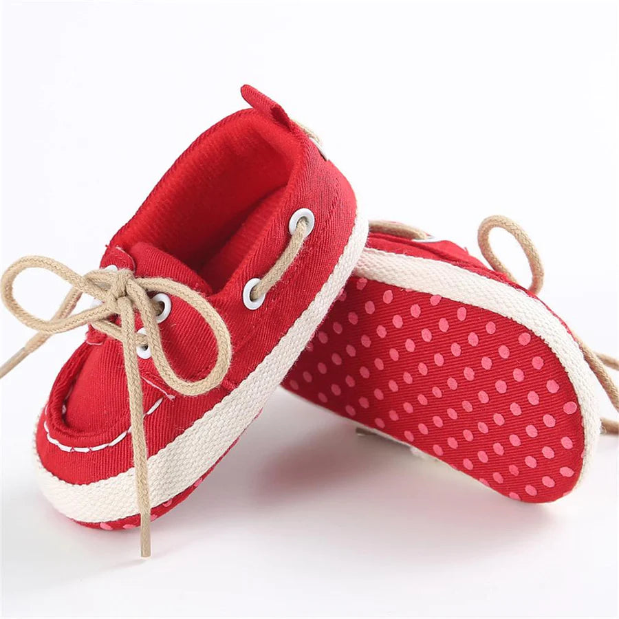 Unisex Lace Up Flat Shoes