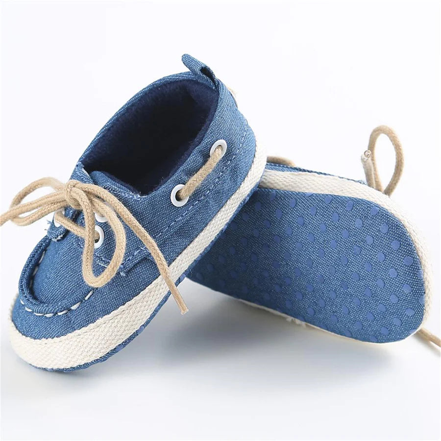 Unisex Lace Up Flat Shoes