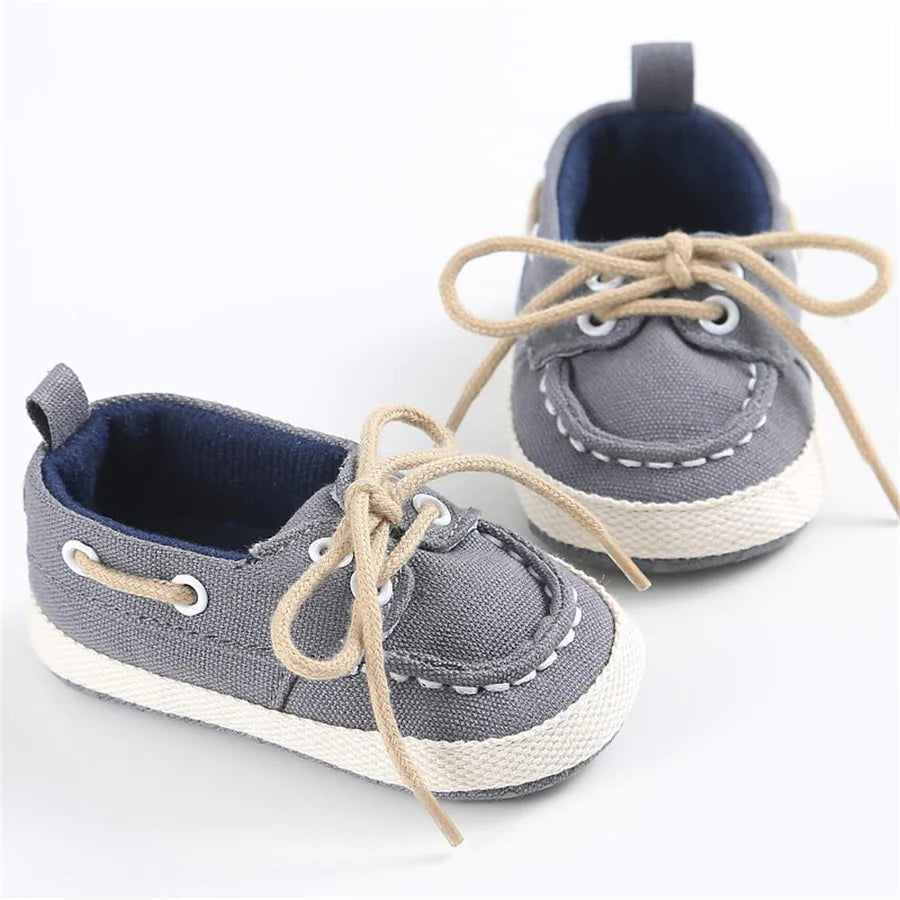 Unisex Lace Up Flat Shoes