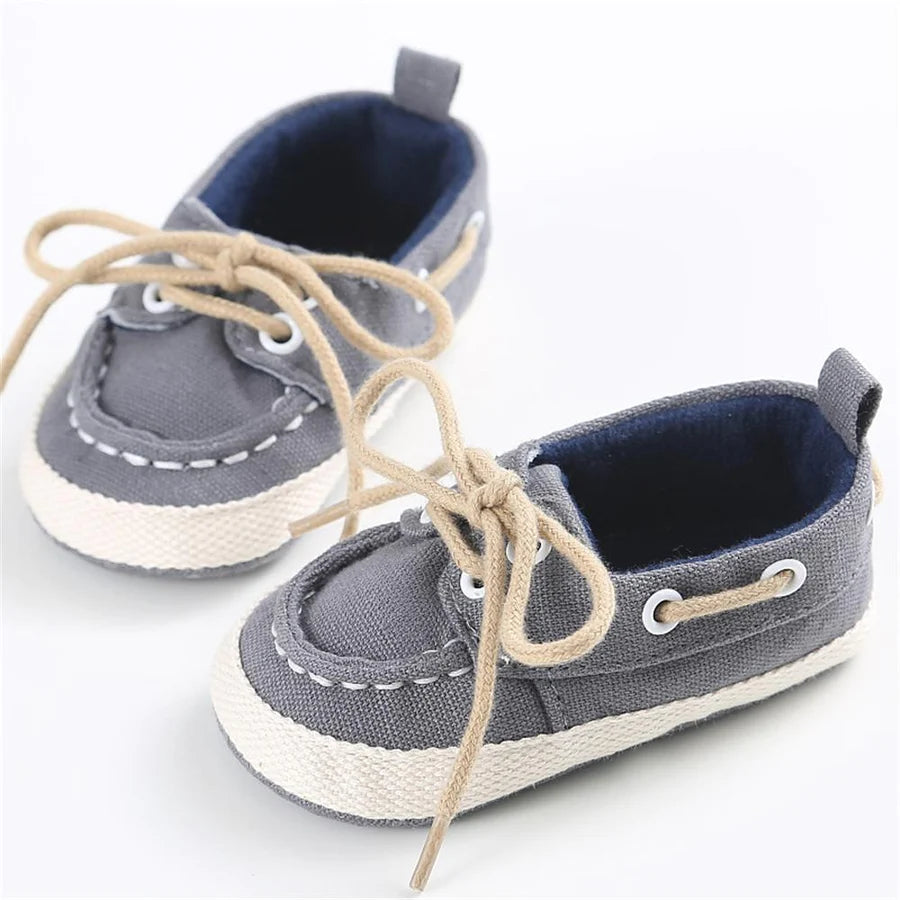 Unisex Lace Up Flat Shoes