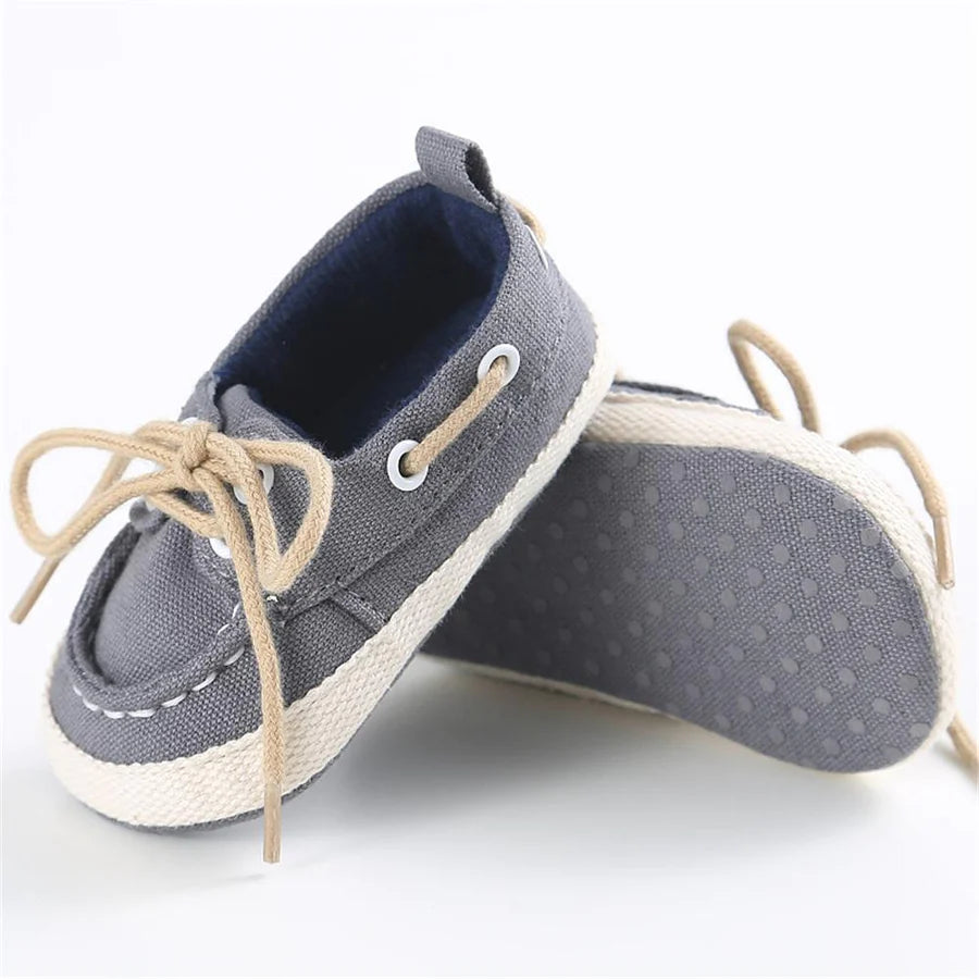 Unisex Lace Up Flat Shoes