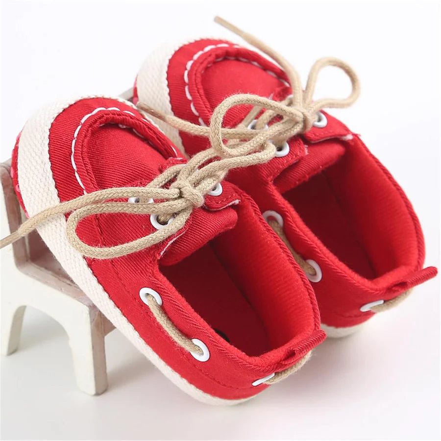 Unisex Lace Up Flat Shoes