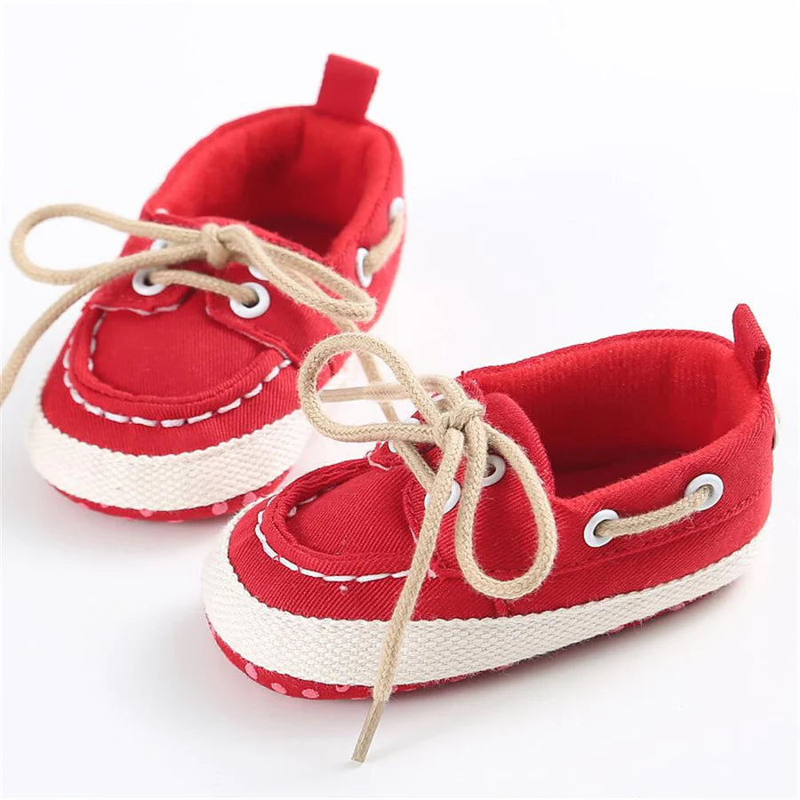 Unisex Lace Up Flat Shoes